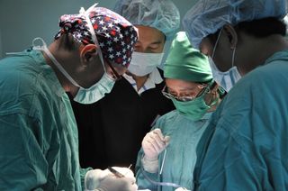 Dr Vu in surgery