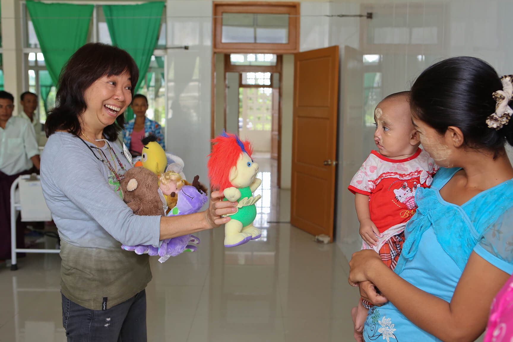 Surgeries begin with Rotaplast Volunteers at the Retired Service Personnel Hospital in Nay Pyi Taw, Myanmar.