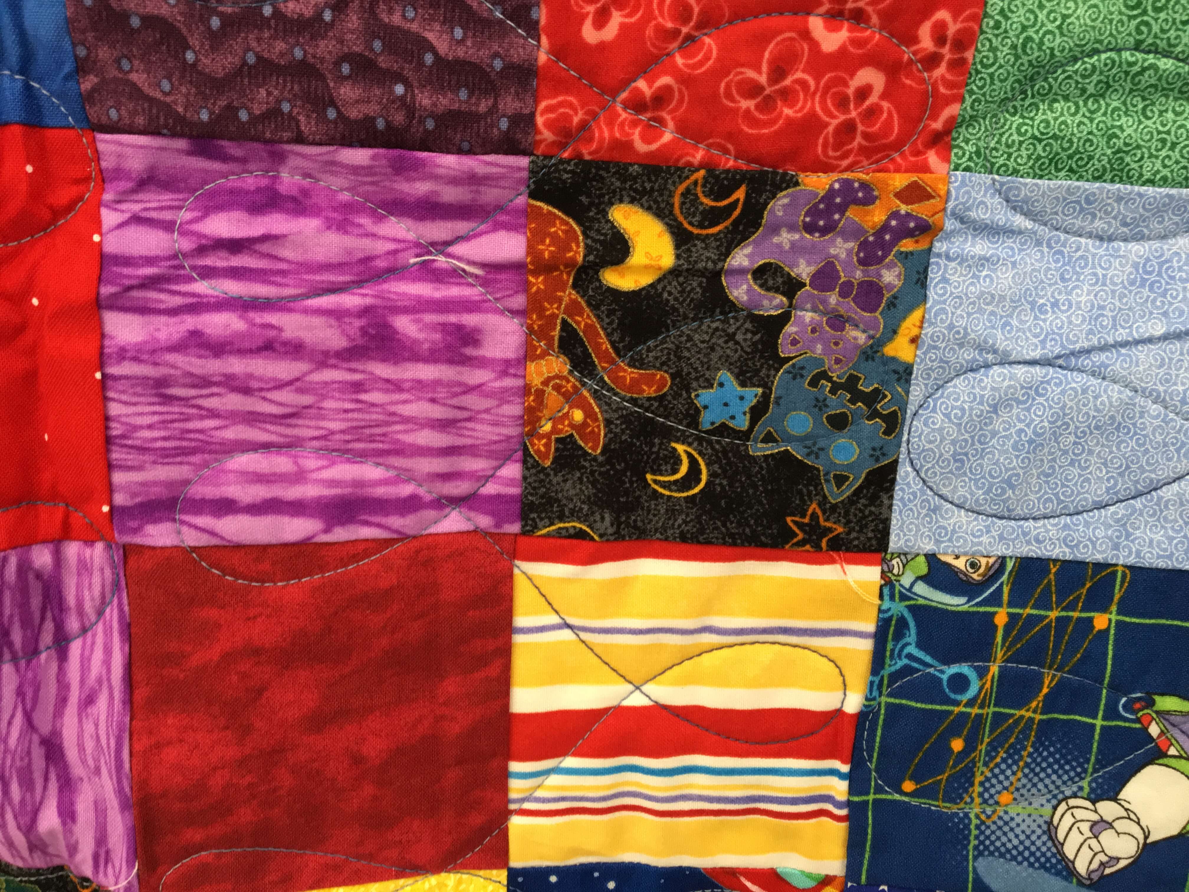 Detail of a Rotaplast quilt.